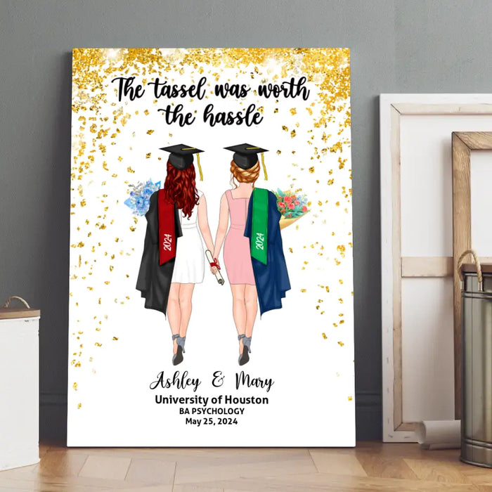 Personalized Canvas/ Poster, We Did It, Graduating Custom Gift for Graduation
