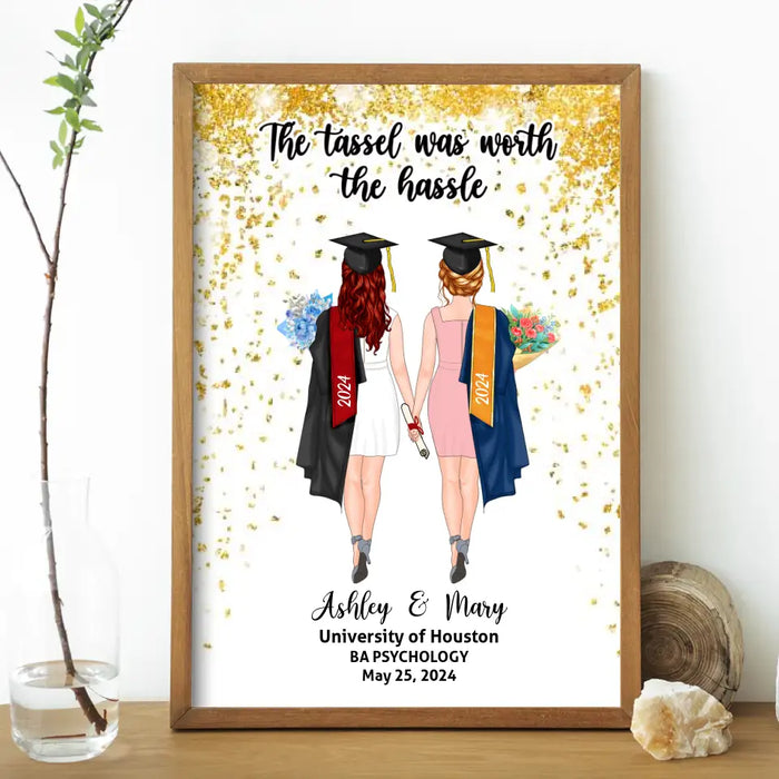 Personalized Canvas/ Poster, We Did It, Graduating Custom Gift for Graduation