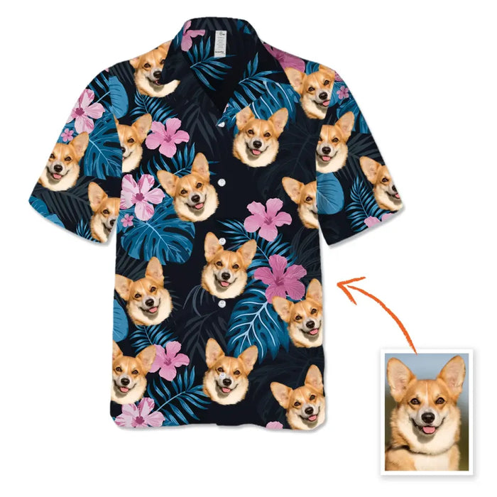 Custom Face Photo Upload Hawaiian Shirt, Hawaiian Shirt for Men Women, Hawaiian Shirt With Pet Face