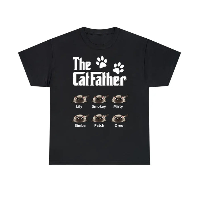 The CatFather - Personalized Gifts Custom Cat Lovers Shirt For Cat Dad, Cat Lovers