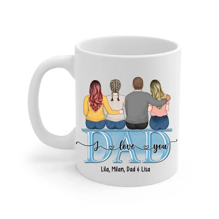 Dad Thanks For Teaching Me How To Be A Man Even Though I'm Your Daughter - Personalized Father and Daughters Mug, Gift For Dad, Father's Day Gift