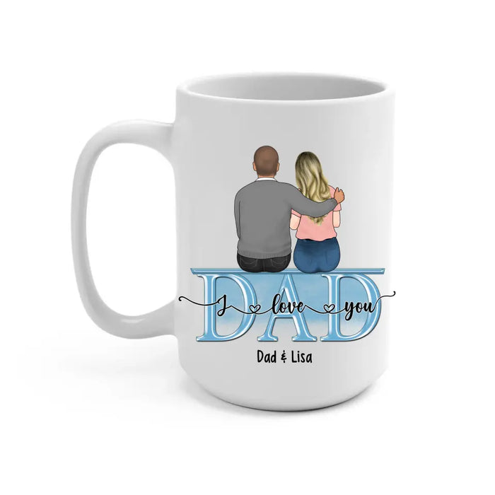 Dad Thanks For Teaching Me How To Be A Man Even Though I'm Your Daughter - Personalized Father and Daughters Mug, Gift For Dad, Father's Day Gift