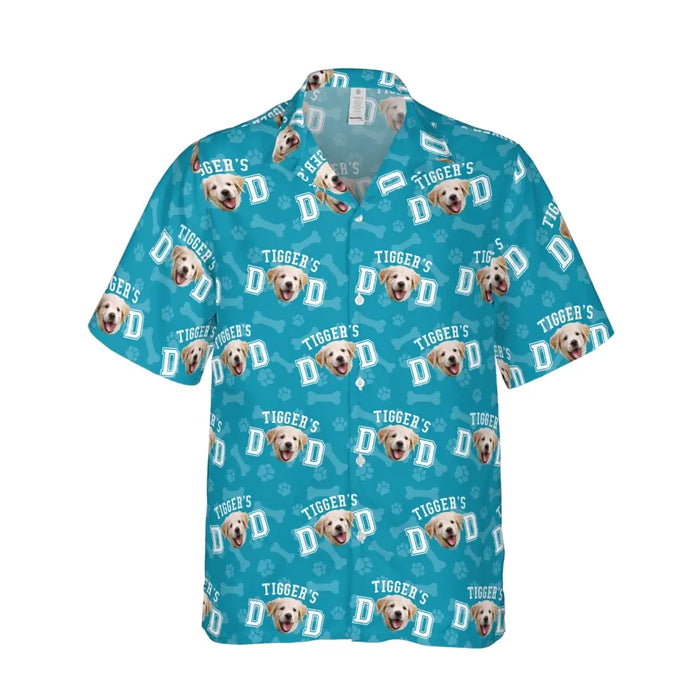 Personalized Dog Dad Hawaiian Shirt, Custom Dog Face Hawaiian Shirt for Men, Dog Lovers