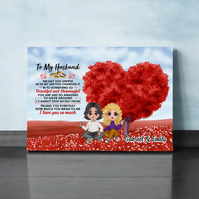 The Day You Stepped Into My Life - Personalized Canvas For Couples, Him, Her, Valentine's Day