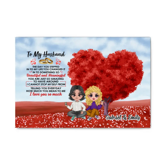 The Day You Stepped Into My Life - Personalized Canvas For Couples, Him, Her, Valentine's Day