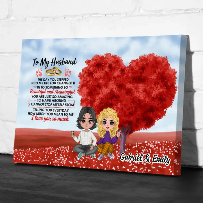 The Day You Stepped Into My Life - Personalized Canvas For Couples, Him, Her, Valentine's Day