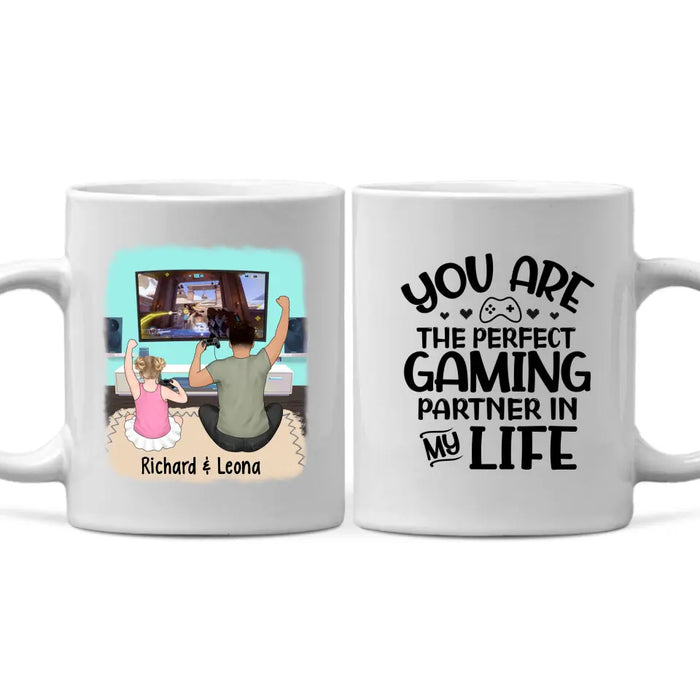 You Are the Perfect Gaming Partner in My Life - Personalized Gifts Custom Gaming Mug for Dad, Gaming Lovers