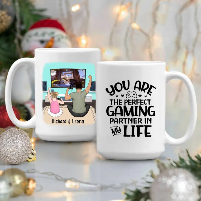 You Are the Perfect Gaming Partner in My Life - Personalized Gifts Custom Gaming Mug for Dad, Gaming Lovers