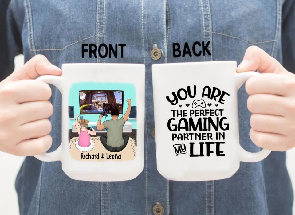 You Are the Perfect Gaming Partner in My Life - Personalized Gifts Custom Gaming Mug for Dad, Gaming Lovers