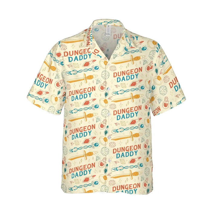 DnD Dungeon Daddy Hawaiian Shirt, DnD Shirt, Dungeons and Dragons Shirt