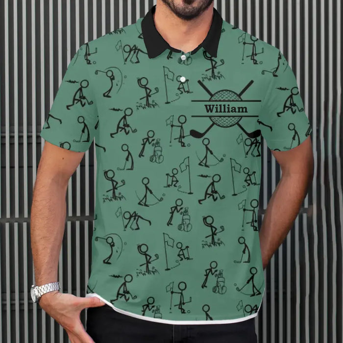 Personalized Golf Polo Shirt for Men Funny Polo Shirts for Men Golf GearLit