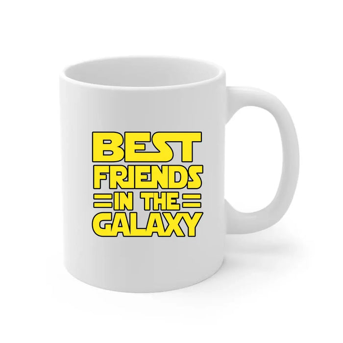 Best Friend in the Galaxy Father and Son Daughter - Father's Day Personalized Gifts Custom Mug for Dad