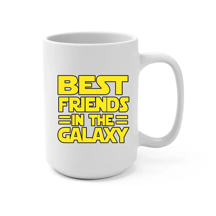 Best Friend in the Galaxy Father and Son Daughter - Father's Day Personalized Gifts Custom Mug for Dad