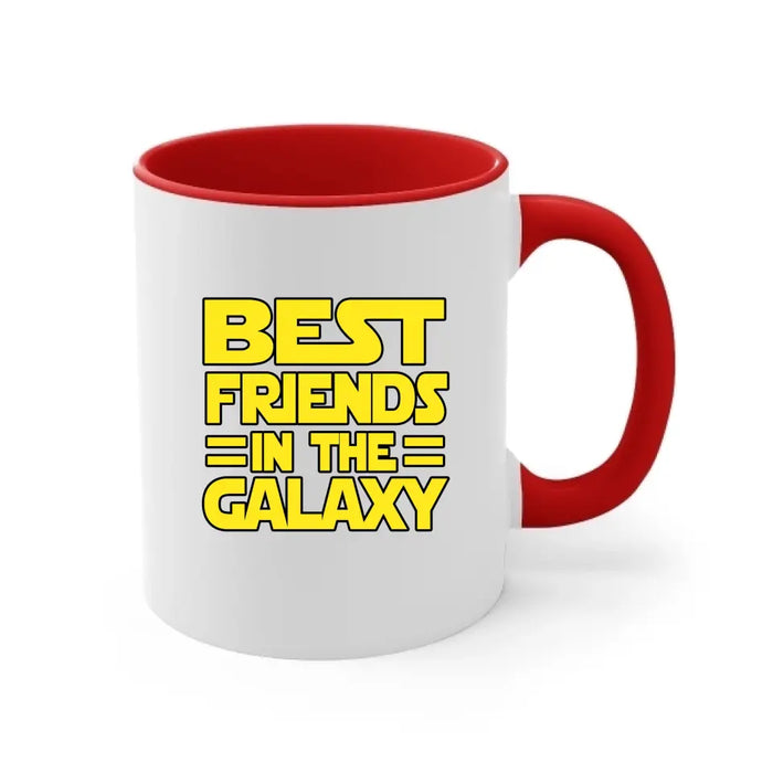 Best Friend in the Galaxy Father and Son Daughter - Father's Day Personalized Gifts Custom Mug for Dad