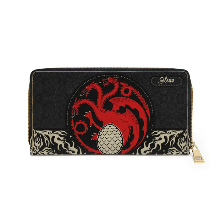 Personalized Hose Targaryen Purse Custom Name Wallet For Team Black, HOTD Fans