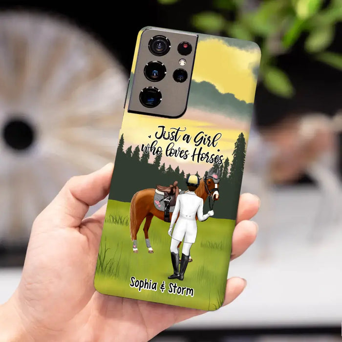 Just A Girl Who Loves Horses - Personalized Gifts Custom Horse Lovers Phone Case For Her, Horse Lovers