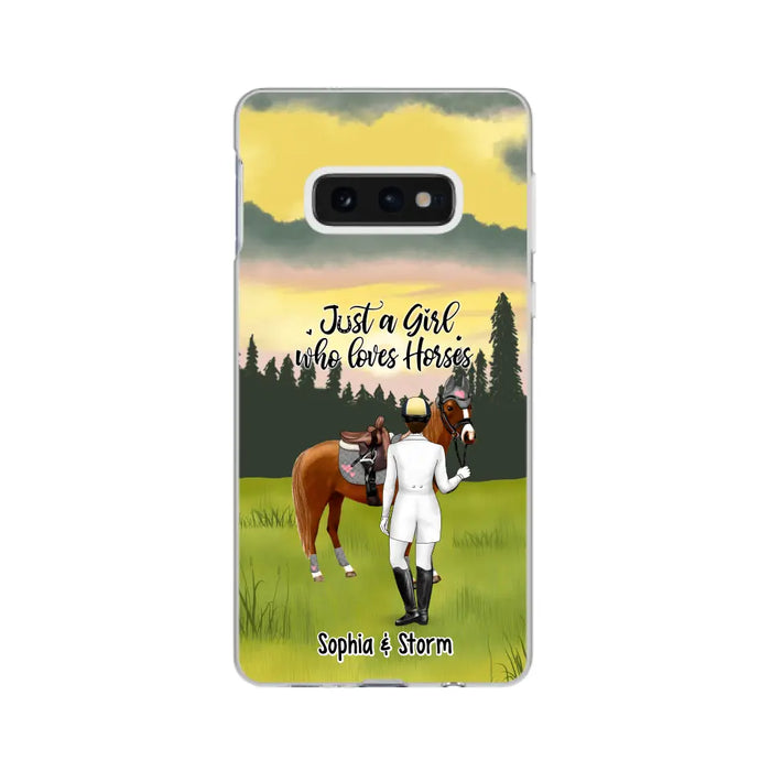 Just A Girl Who Loves Horses - Personalized Gifts Custom Horse Lovers Phone Case For Her, Horse Lovers