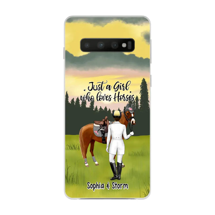 Just A Girl Who Loves Horses - Personalized Gifts Custom Horse Lovers Phone Case For Her, Horse Lovers