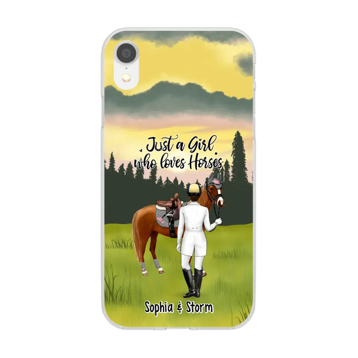 Just A Girl Who Loves Horses - Personalized Gifts Custom Horse Lovers Phone Case For Her, Horse Lovers