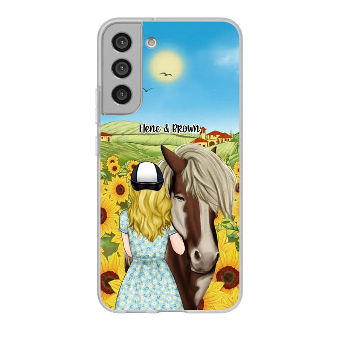 Just a Girl Who Loves Horses - Personalized Gifts Custom Horse Phone Case for Mom, Horse Lovers, Case For Iphone/Samsung