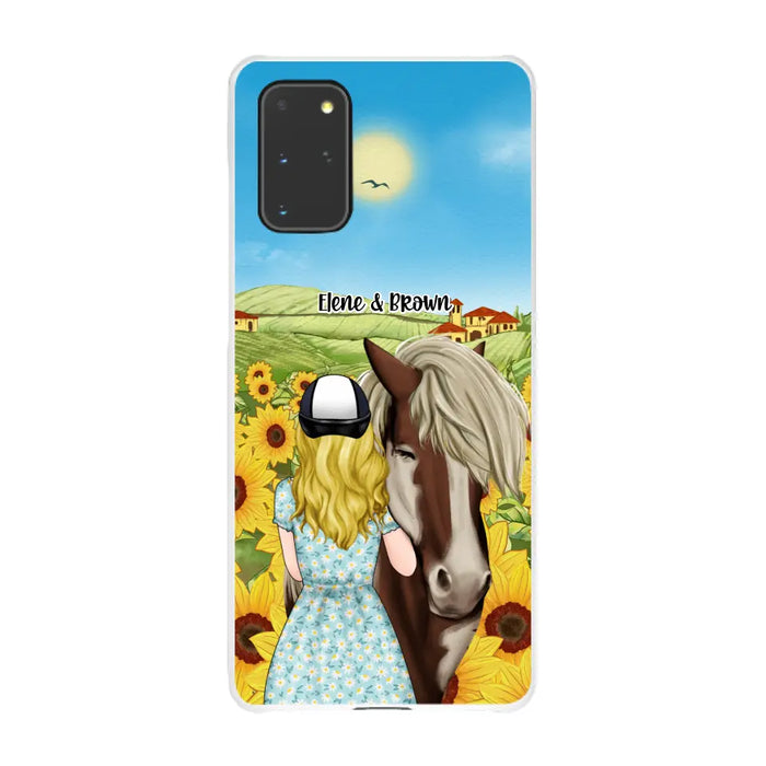 Just a Girl Who Loves Horses - Personalized Gifts Custom Horse Phone Case for Mom, Horse Lovers, Case For Iphone/Samsung