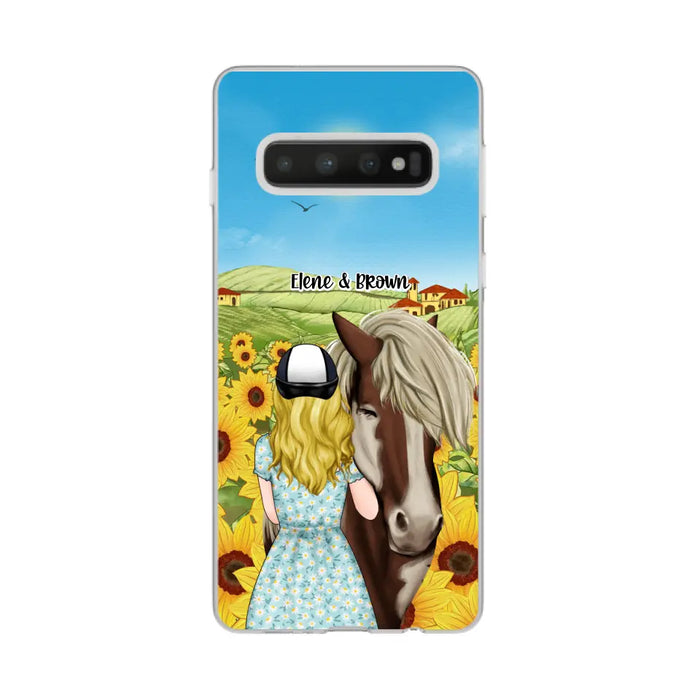 Just a Girl Who Loves Horses - Personalized Gifts Custom Horse Phone Case for Mom, Horse Lovers, Case For Iphone/Samsung