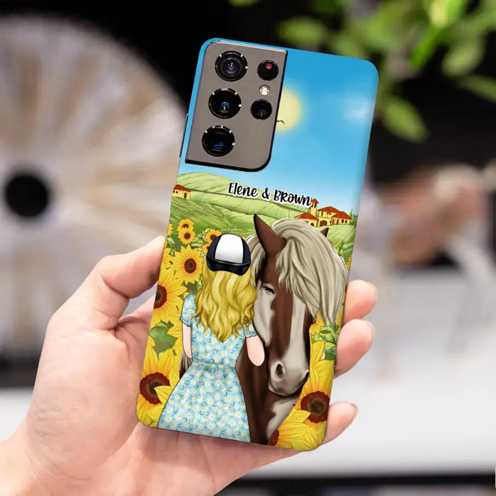 Just a Girl Who Loves Horses - Personalized Gifts Custom Horse Phone Case for Mom, Horse Lovers, Case For Iphone/Samsung