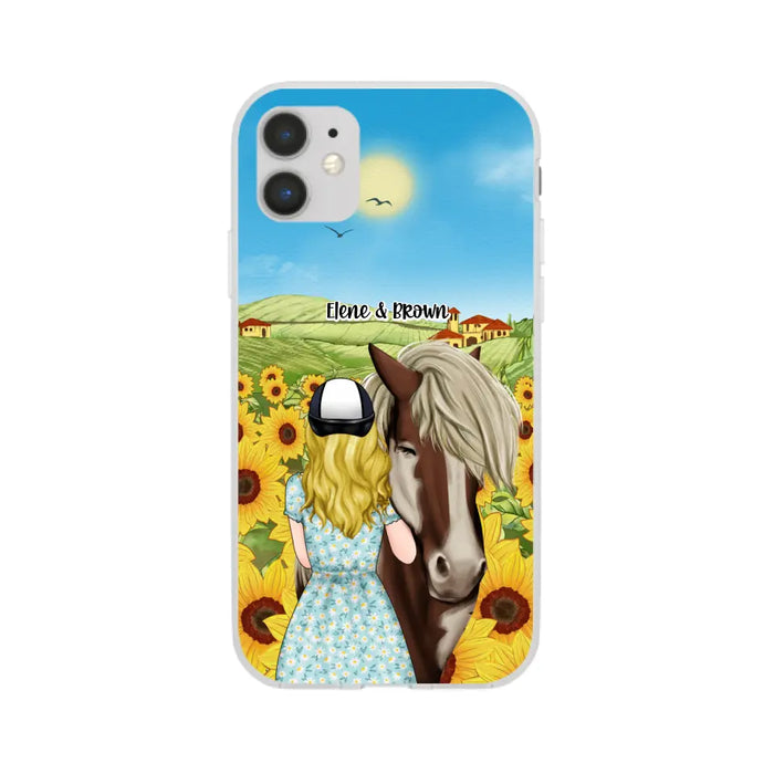 Just a Girl Who Loves Horses - Personalized Gifts Custom Horse Phone Case for Mom, Horse Lovers, Case For Iphone/Samsung