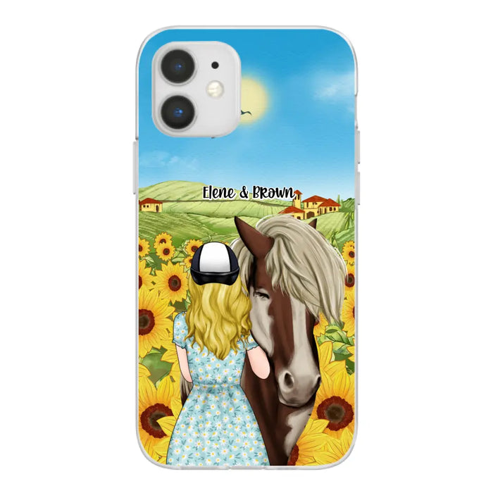 Just a Girl Who Loves Horses - Personalized Gifts Custom Horse Phone Case for Mom, Horse Lovers, Case For Iphone/Samsung