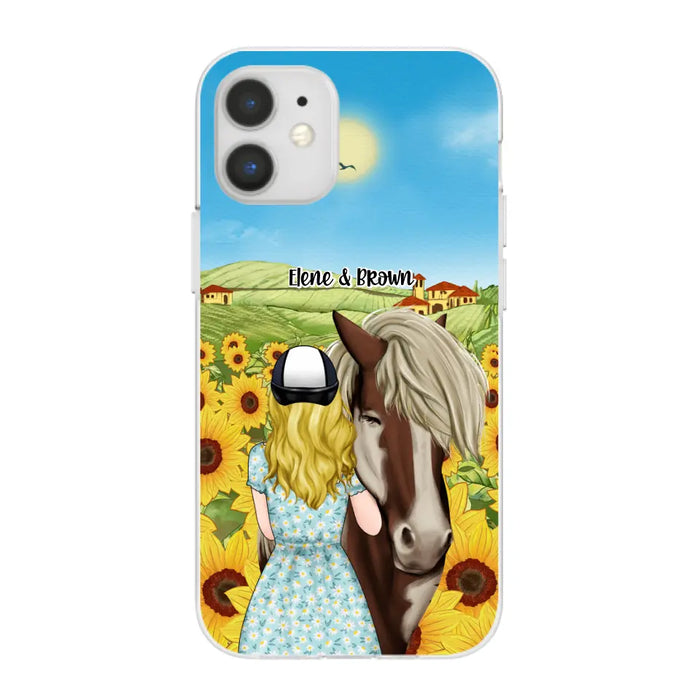 Just a Girl Who Loves Horses - Personalized Gifts Custom Horse Phone Case for Mom, Horse Lovers, Case For Iphone/Samsung