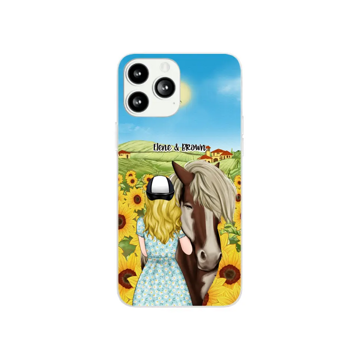 Just a Girl Who Loves Horses - Personalized Gifts Custom Horse Phone Case for Mom, Horse Lovers, Case For Iphone/Samsung