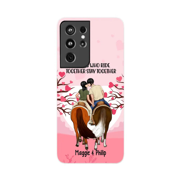 Adventures Together Forever- Personalized Phone Case For Couples, Horseback Riding, Horse Lovers, Case For Iphone/Samsung