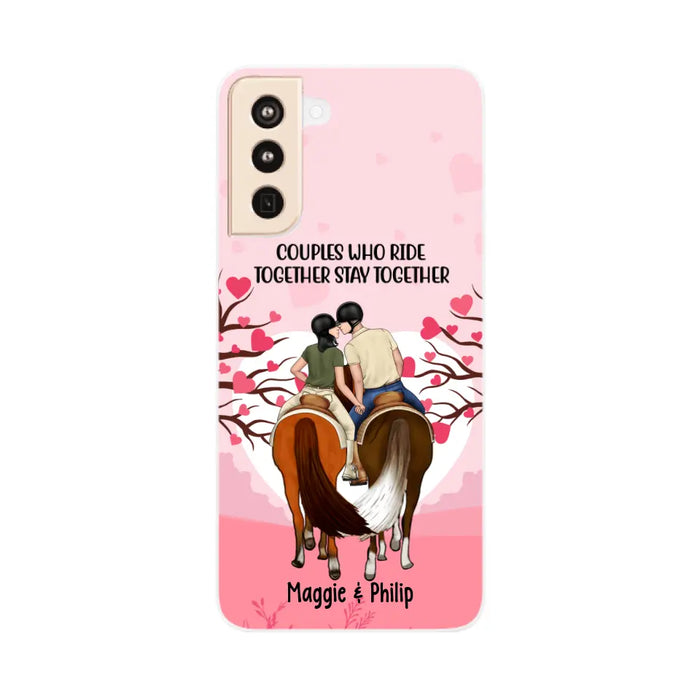 Adventures Together Forever- Personalized Phone Case For Couples, Horseback Riding, Horse Lovers, Case For Iphone/Samsung