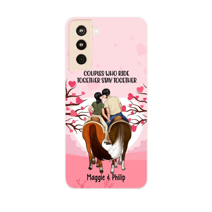 Adventures Together Forever- Personalized Phone Case For Couples, Horseback Riding, Horse Lovers, Case For Iphone/Samsung