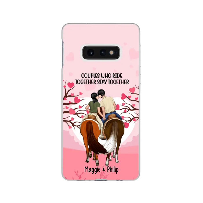 Adventures Together Forever- Personalized Phone Case For Couples, Horseback Riding, Horse Lovers, Case For Iphone/Samsung