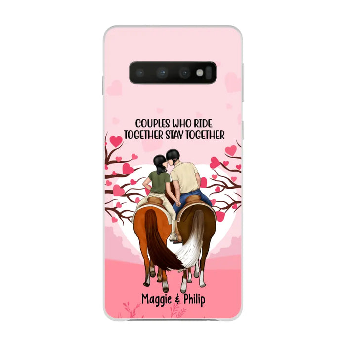 Adventures Together Forever- Personalized Phone Case For Couples, Horseback Riding, Horse Lovers, Case For Iphone/Samsung