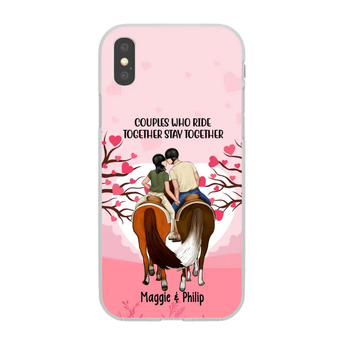 Adventures Together Forever- Personalized Phone Case For Couples, Horseback Riding, Horse Lovers, Case For Iphone/Samsung