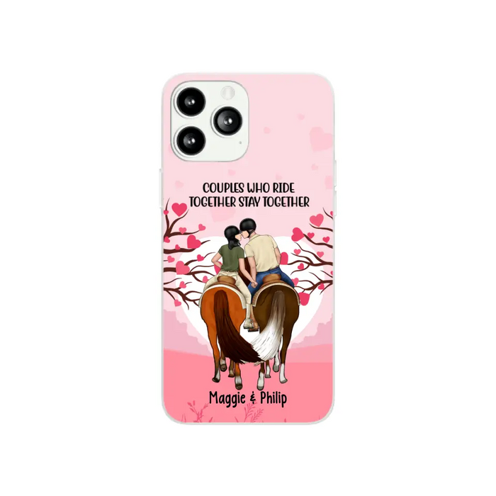 Adventures Together Forever- Personalized Phone Case For Couples, Horseback Riding, Horse Lovers, Case For Iphone/Samsung