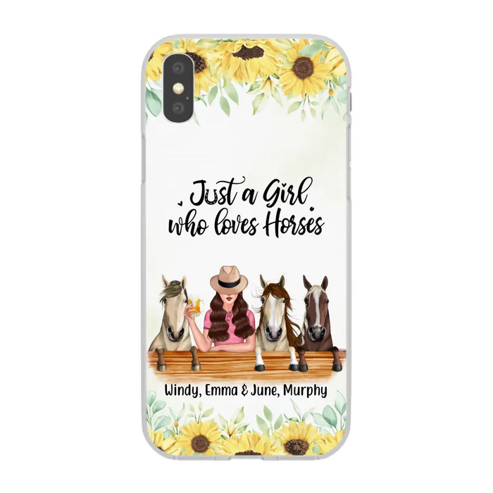 Personalized Phone Case, Life Is Better With Horses, Gift For Horse Lovers, Case For Iphone/Samsung