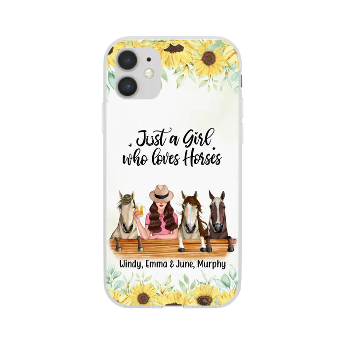 Personalized Phone Case, Life Is Better With Horses, Gift For Horse Lovers, Case For Iphone/Samsung