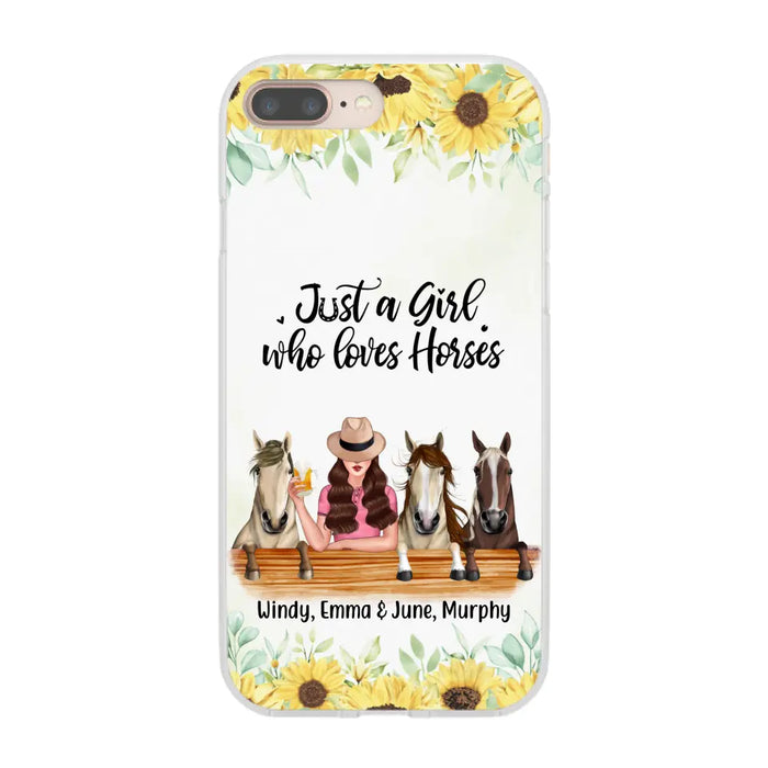 Personalized Phone Case, Life Is Better With Horses, Gift For Horse Lovers, Case For Iphone/Samsung