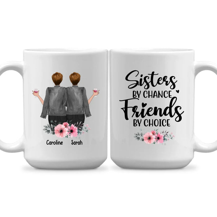 Personalized Forever Friend Mug, Besties Forever, Custom Girls On Mug, Gifts for Sisters, Best Friends