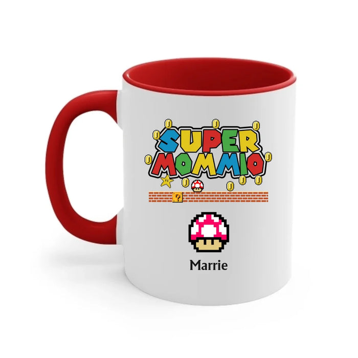 Personalized Super Mommio Mug, Custom Funny Mommio Mug, Mother's Day Mommio Gift Mug, Gamer Mommio Coffee Mug