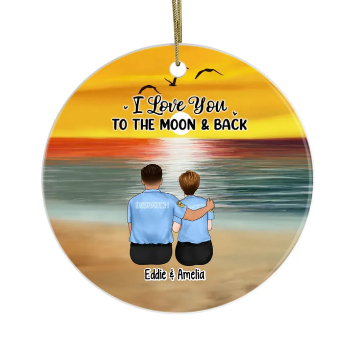 Personalized You Will Forever Be My Always Ornament, Custom First Responder Couple Christmas Ornament, Couple Portrait, Firefighter, Nurse, Police Officer, Military, EMS