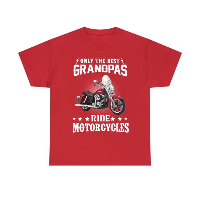 Personalized Only The Best Dads Ride Motorcycles Shirt, Custom Motorcycle Photo Shirt, Gift for For Dad, Grandpa, Motorcycle Lovers