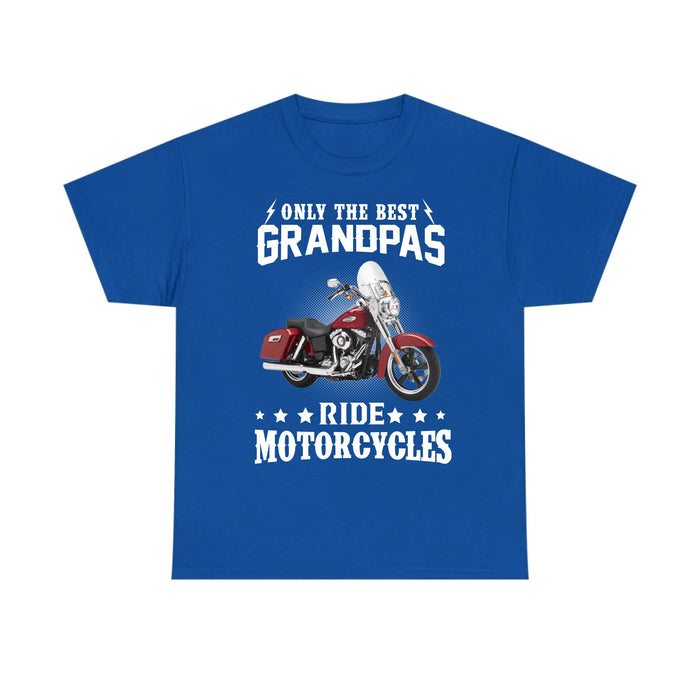 Personalized Only The Best Dads Ride Motorcycles Shirt, Custom Motorcycle Photo Shirt, Gift for For Dad, Grandpa, Motorcycle Lovers