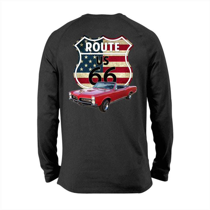 Personalized Route 66 Back Shirt, Custom Vehicle Photo Shirt, Gift for For Car, Motorcycle Lovers