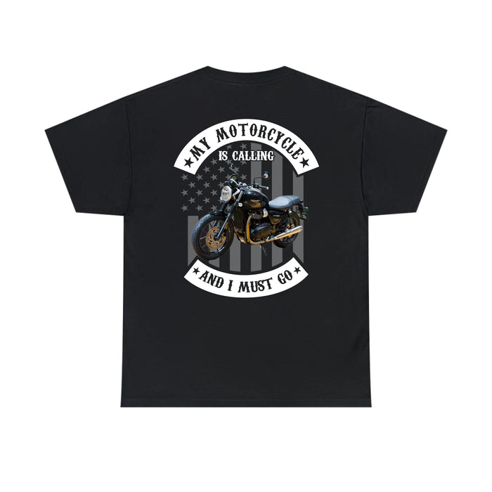 Personalized My Motorcycle Is Calling Shirt, Custom Motorcycle Photo Shirt, Gift for For Biker, Motorcycle Lovers