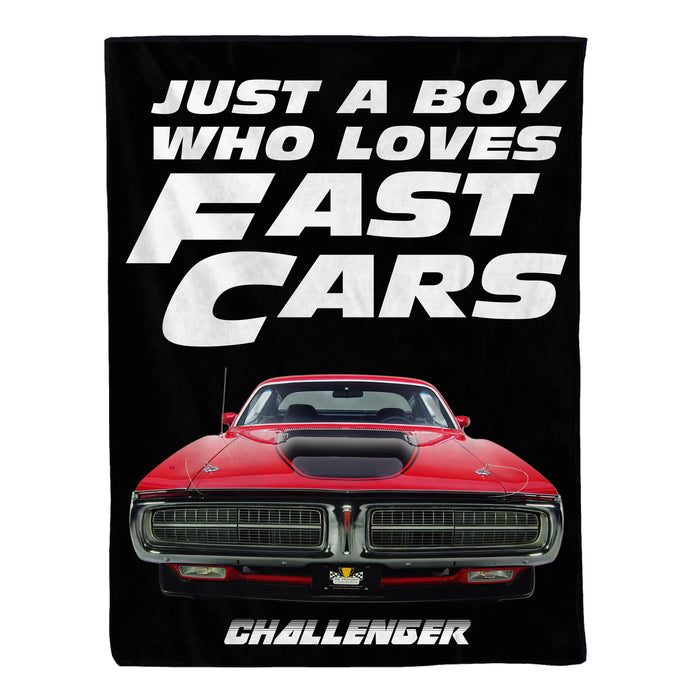 Personalized Just A Boy Who Loves Fast Cars Blanket, Custom Car Photo Blanket Gift for Car Guy, Boyfriend Car Lover