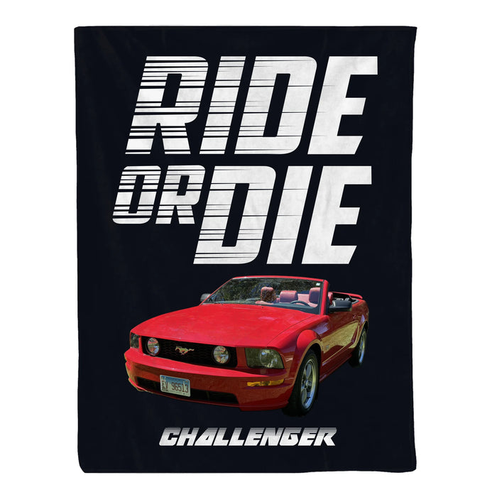 Personalized Ride or Die Blanket, Custom Car Photo Blanket Gift for Car Guy, Him, Car Lover